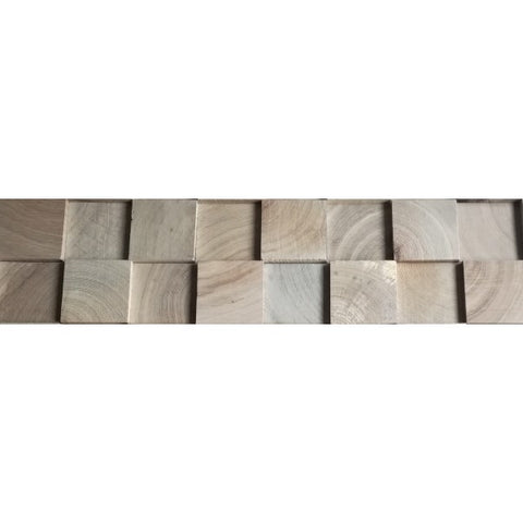 Solid Wood Dark Oak Color Square shape Wall Panel