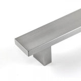 Rectangular Brushed Nickel Finish Cabinet Drawer Bar Pull Handle