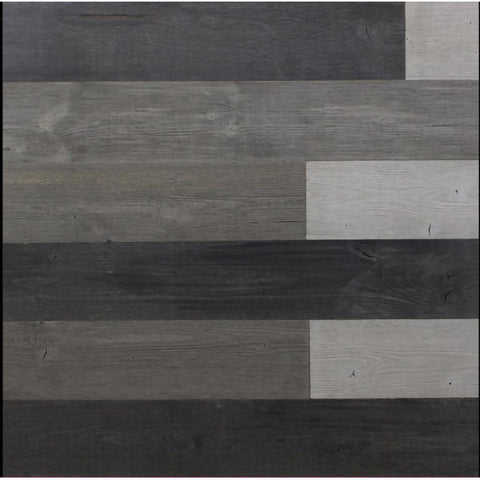 Mixed Grey natural reclaimed Peel and Stick wood panels