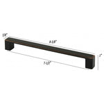 NEPOLI Solid Zinc Alloy Oil Rubbed Bronze Cabinet Drawer Pull Handle