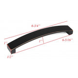 Curved 3 Oil Rubbed Bronze Finish Cabinet Drawer Pull Handle