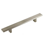 Rectangular Brushed Nickel Finish Cabinet Drawer Bar Pull Handle