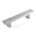 Rectangular Brushed Nickel Finish Cabinet Drawer Bar Pull Handle