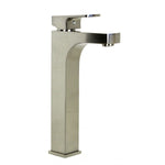 LEWIS Square Design Solid Brass Single Hole Bathroom Vanity Faucet