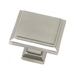 ROMA Solid Square Brushed Nickel Finish Cabinet Drawer Knob