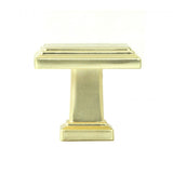 ROMA Solid Square Brushed Champagne Gold Finish Cabinet Drawer Knob