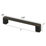 NEPOLI Solid Zinc Alloy Oil Rubbed Bronze Cabinet Drawer Pull Handle