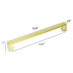 NEPOLI Solid Zinc Alloy Brushed Champagne Gold Finish Cabinet Drawer Pull Handle