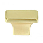 NEPOLI Rectangle Brushed Champagne Gold Cabinet Drawer Knob