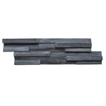 Solid Wood Dark Grey Color Rectangular shape Wall Panel