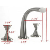 TWIST 3 Hole Bathroom Vanity Widespread Faucet