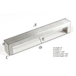 Bold Stainless Steel cabinet Drawer Pull handle