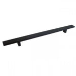 Rectangular Matte Black Finish Cabinet Drawer Bar Pull Handle