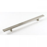 Rectangular Brushed Nickel Finish Cabinet Drawer Bar Pull Handle