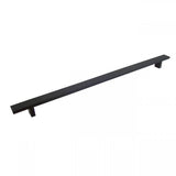 Rectangular Matte Black Finish Cabinet Drawer Bar Pull Handle