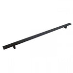 Rectangular Matte Black Finish Cabinet Drawer Bar Pull Handle