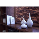 Solid Wood Dark Oak Color Rectangular shape Wall Panel